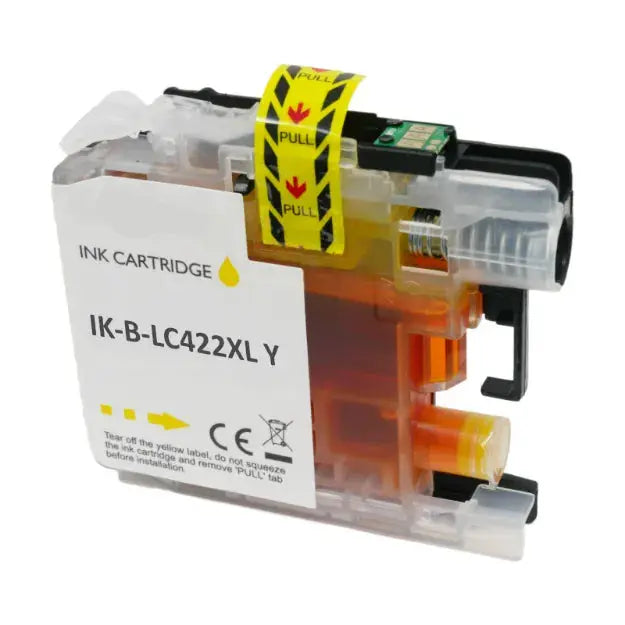 Brother LC-422XL (LC422) Yellow Compatible Printer Cartridge Brother