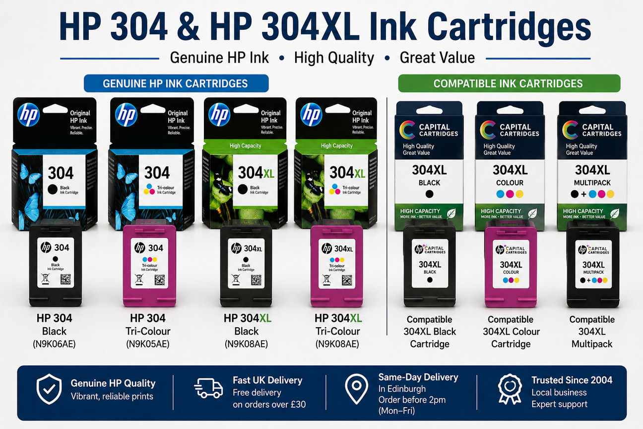 HP 304 & HP 304XL Ink Cartridges
