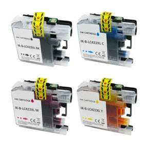 Brother LC-422XL (LC422) Multipack Compatible Printer Cartridges Brother